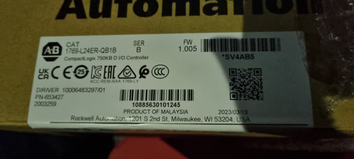 Контроллер ввода-вывода CompactLogix 750 КБ 1769-L24ER-QB1B